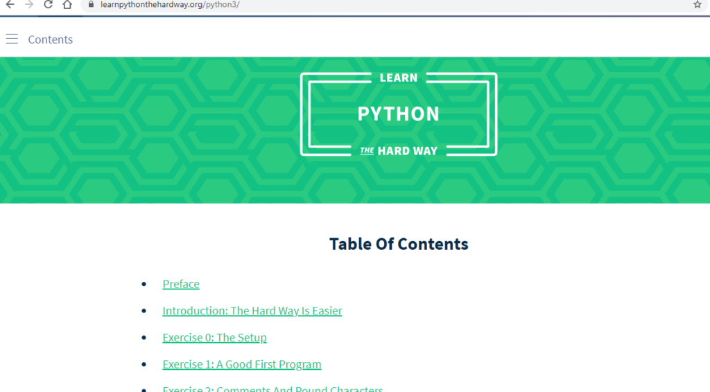Learn Python The Hard Way Website